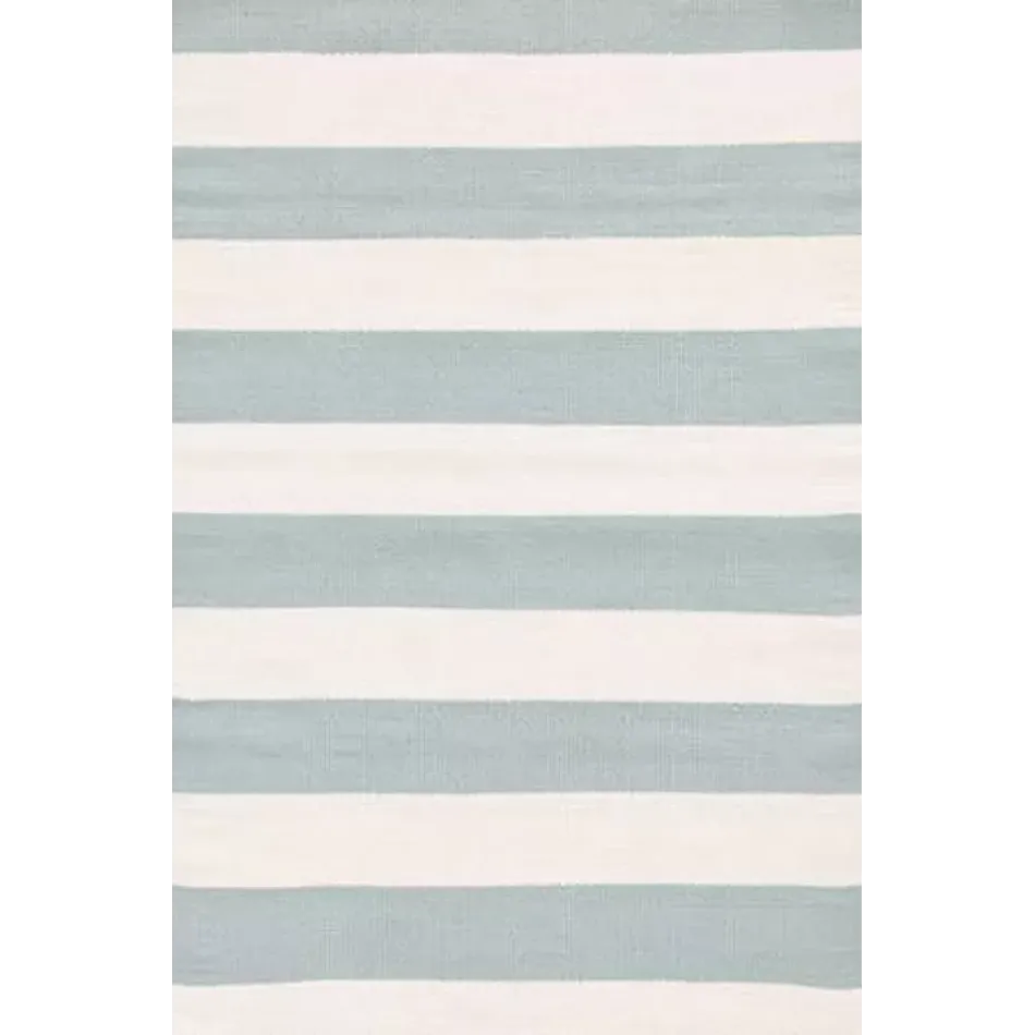 Catamaran Stripe Light Blue/Ivory Indoor/Outdoor Rug