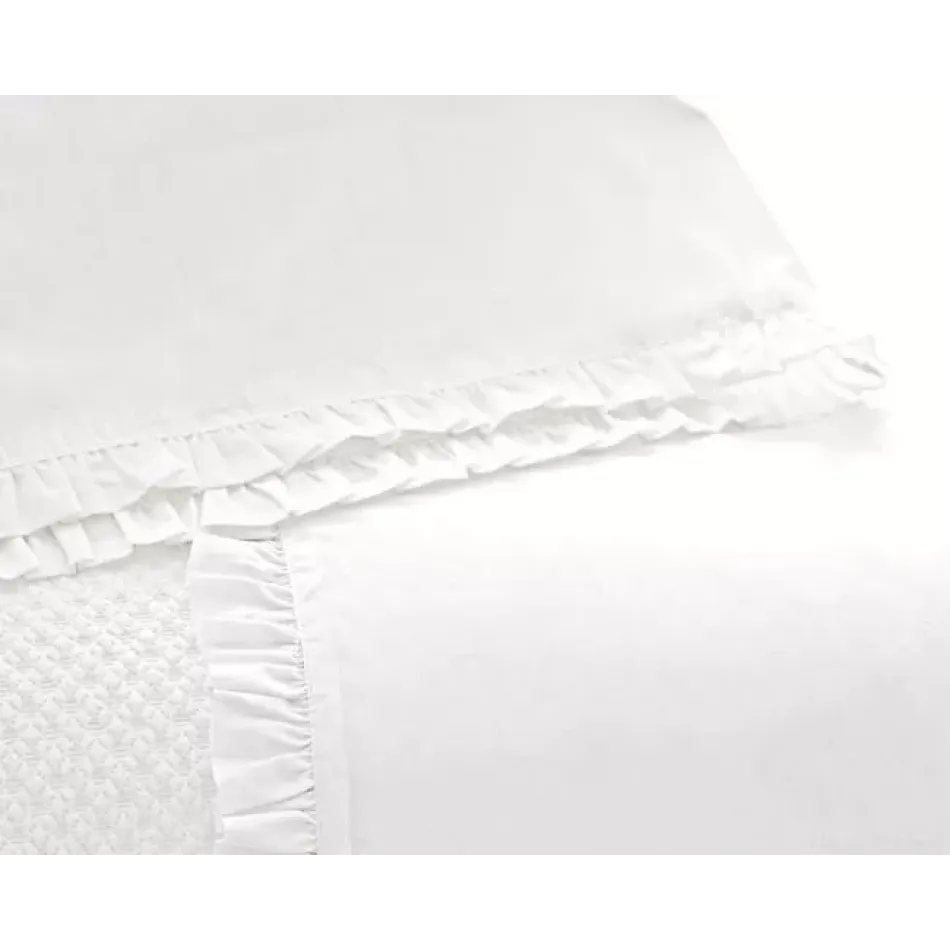 Classic Ruffle White Sheet Set Queen