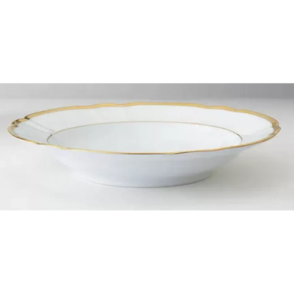 Colette Gold Rim Soup Plate 9"