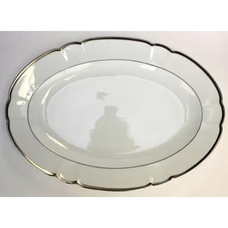 Colette Platinum Oval Platter Small 14"