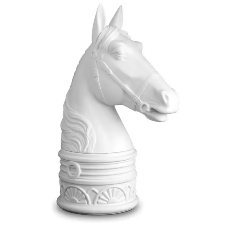 Horse Bookend White 8 x 5.25 x 13" - 20 x 13 x 33cm