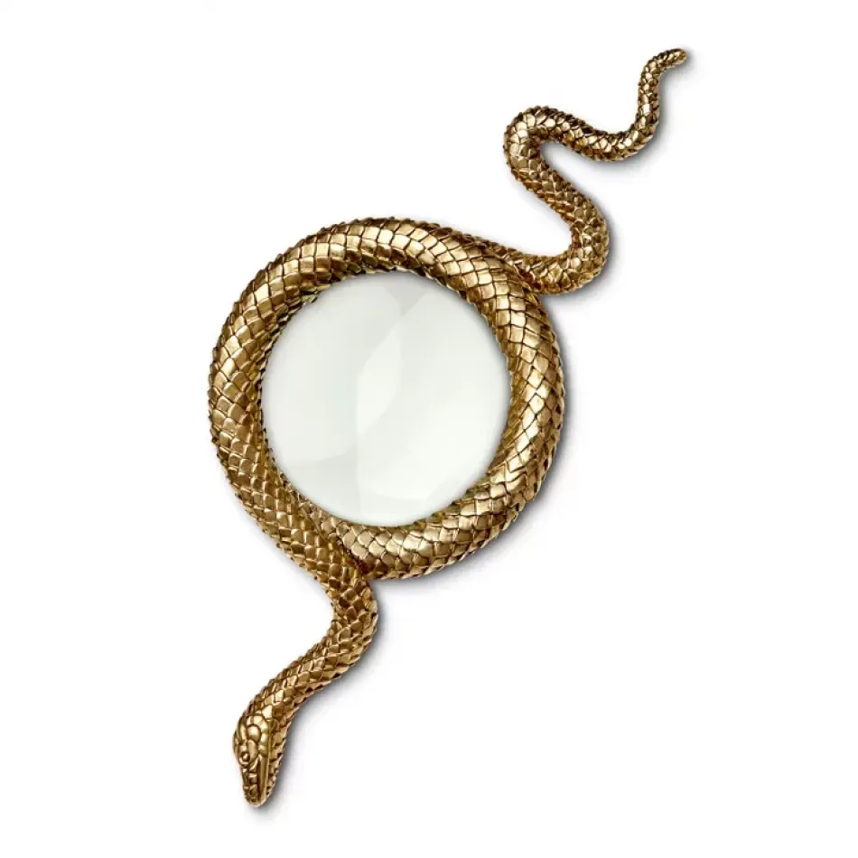 Snake Gold Magnifying Glass Large 8.5" - 22cm