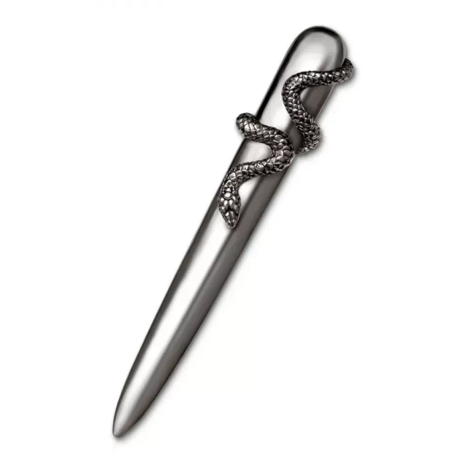 Snake Platinum Letter Opener 7.5" - 19cm