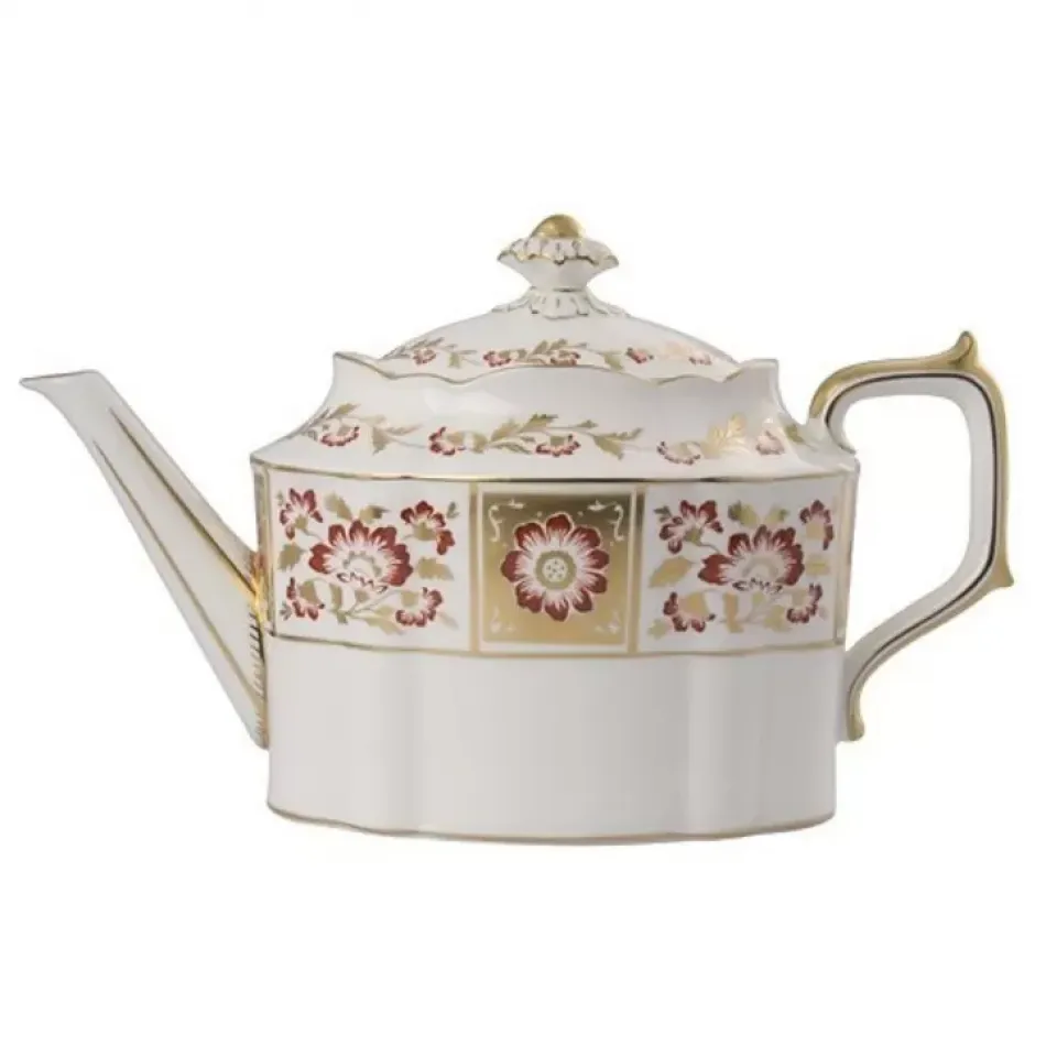 Derby Panel Red Teapot L/S (165 cl/58oz) (Special Order)