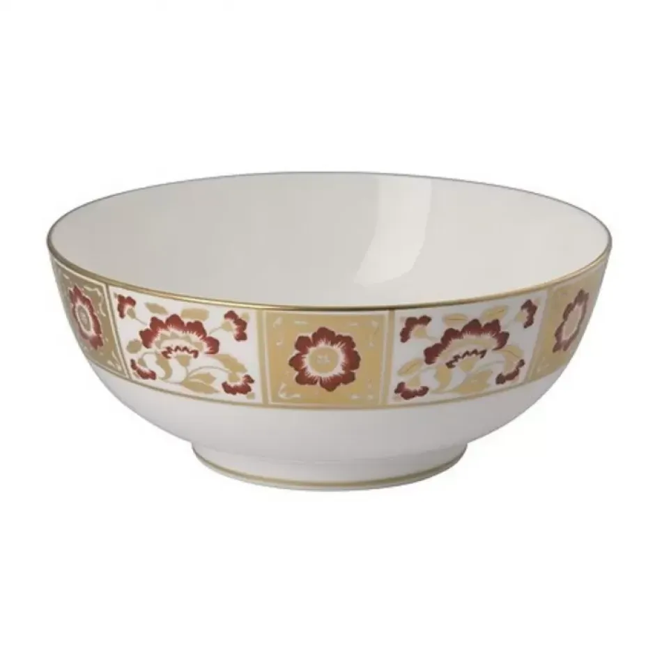 Derby Panel Red Salad Bowl