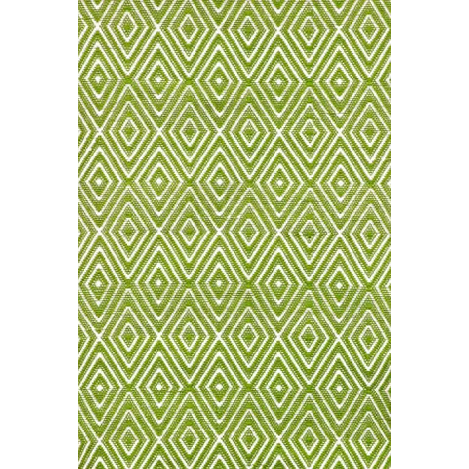 Diamond Sprout/White Handwoven Indooor/Outdoor Runner 2.5' x 8'