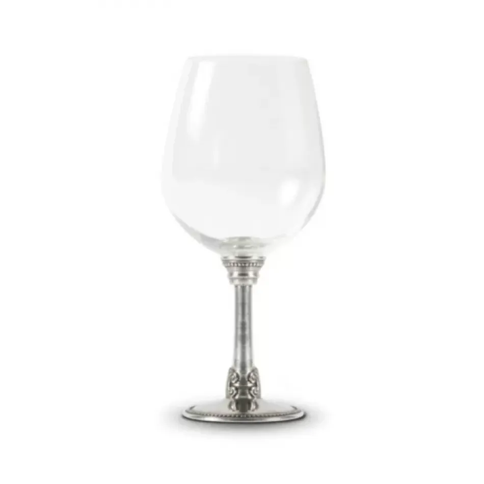 Medici Pewter Stem Bordeaux Glass
