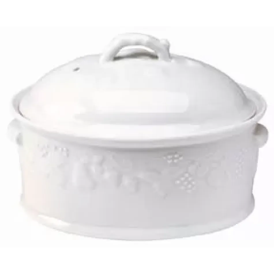 Blanc de Blanc Oval Casserole Medium