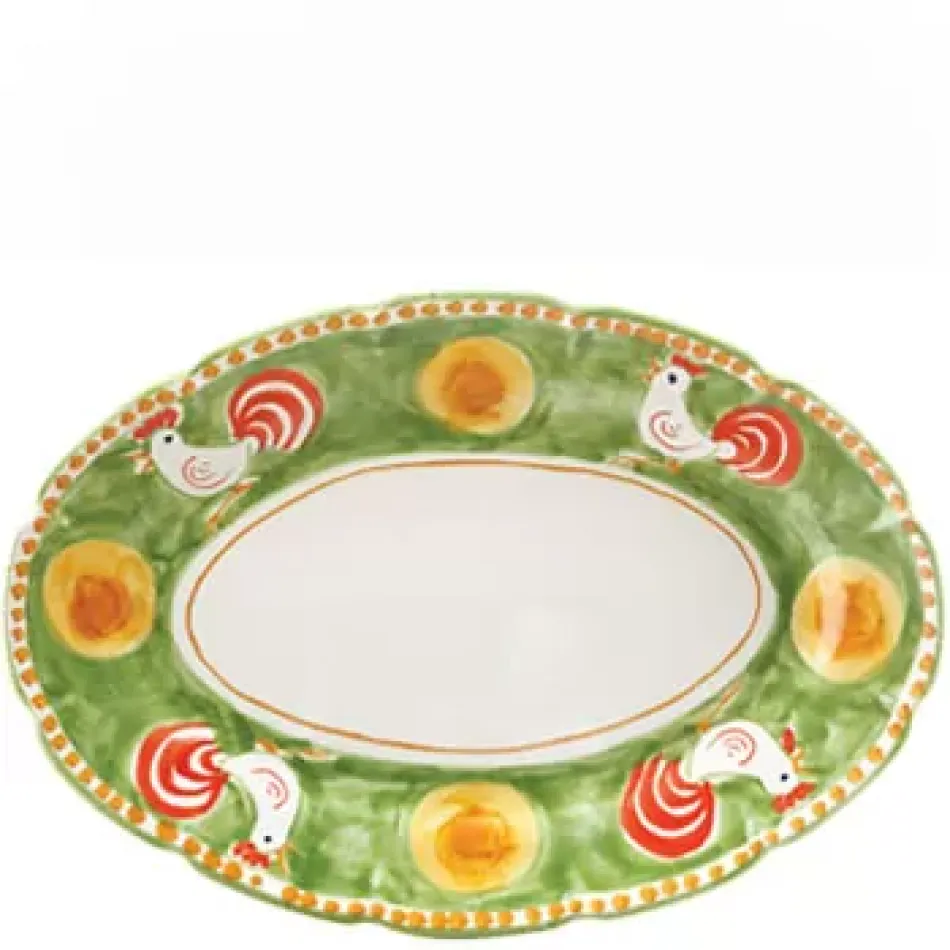 Campagna Gallina (Hen)  Oval Platter 16"L, 11.5"W