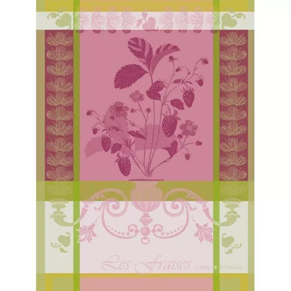 Fraisier Rose 100% Cotton Kitchen Towel 22" x 30"