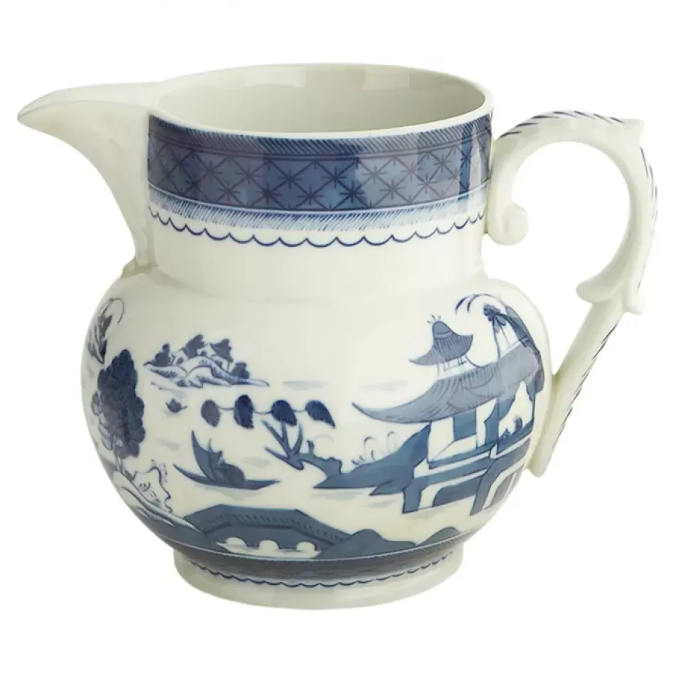 Blue Canton Pitcher Large 6.5"