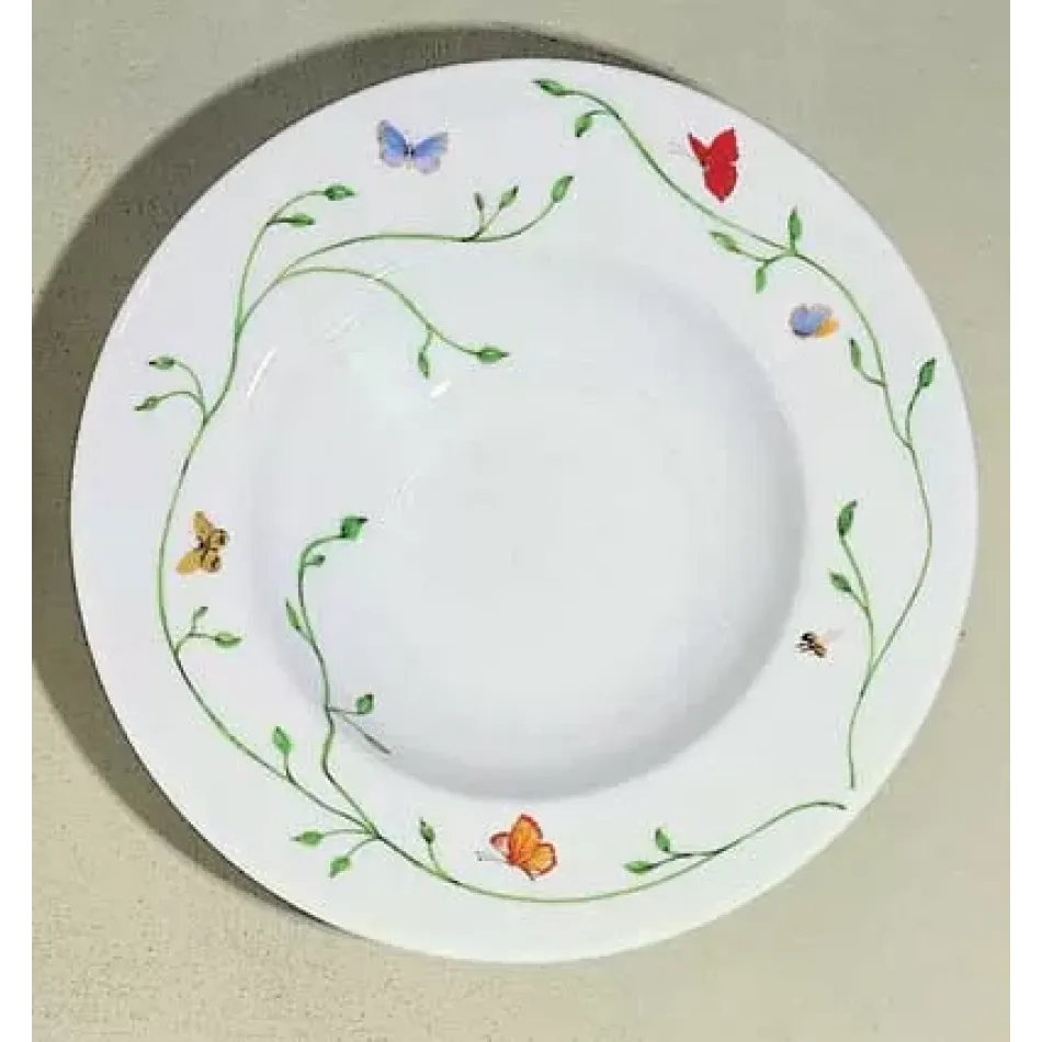 Wing Song/Histoire Naturelle Rim Soup Plate Diam 8.3 in