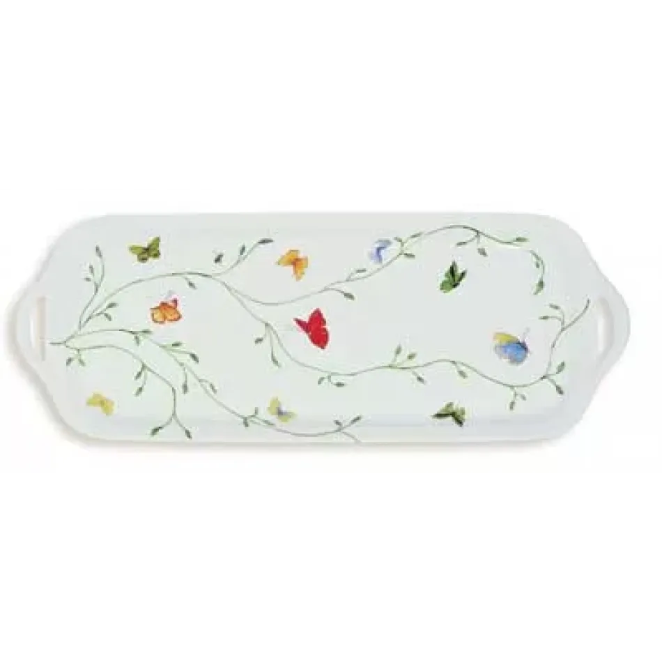 Wing Song/Histoire Naturelle Long Cake Serving Plate 15.7 x 5.9 in.