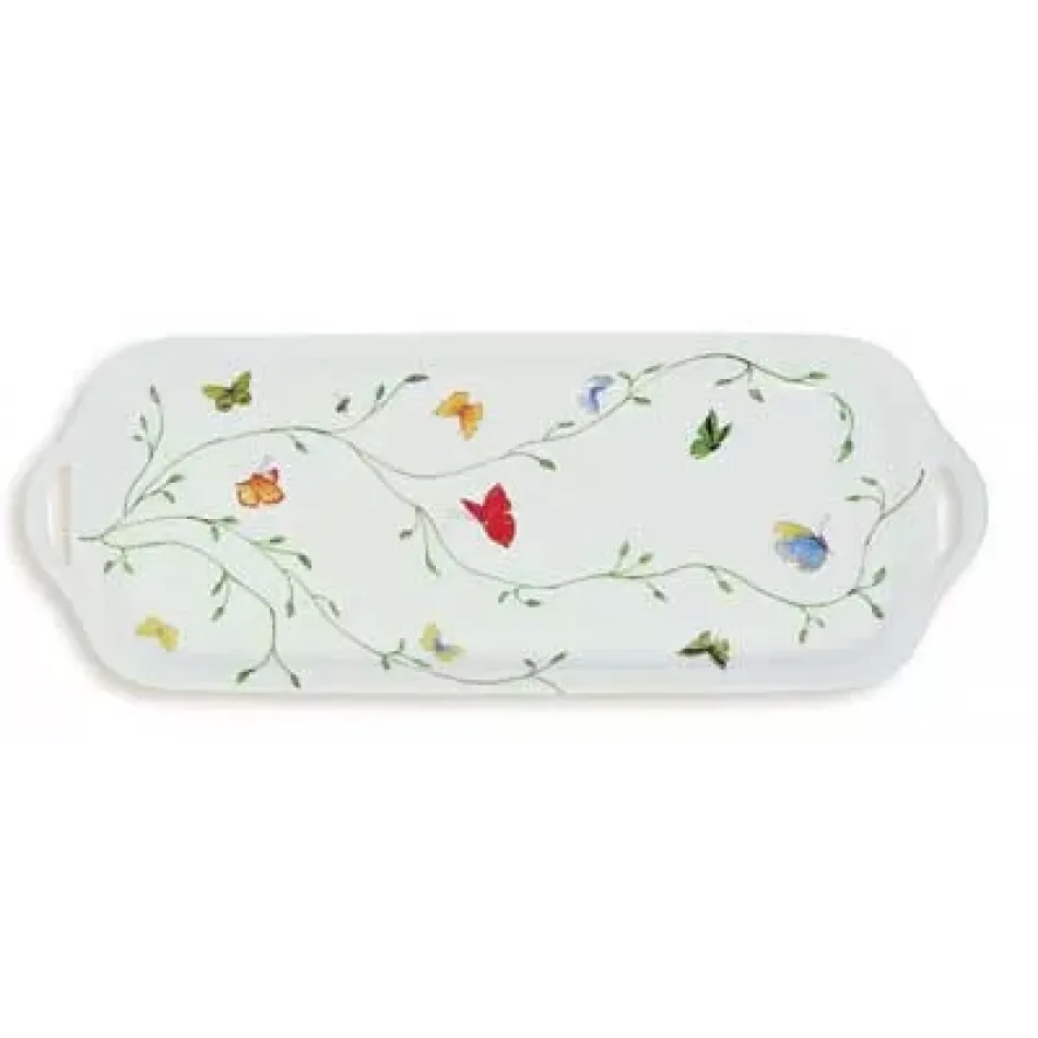 Wing Song/Histoire Naturelle Long Cake Serving Plate 15.7 X 5.9 in