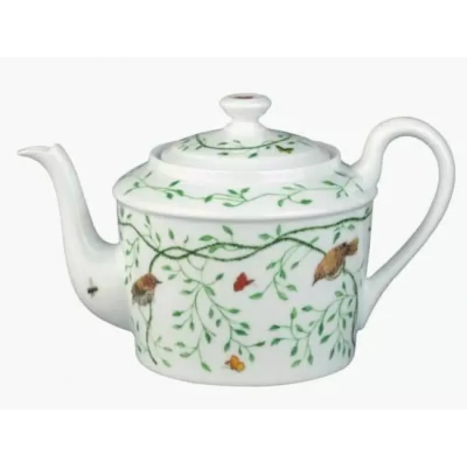 Wing Song/Histoire Naturelle Tea Pot Round 3.8 in.