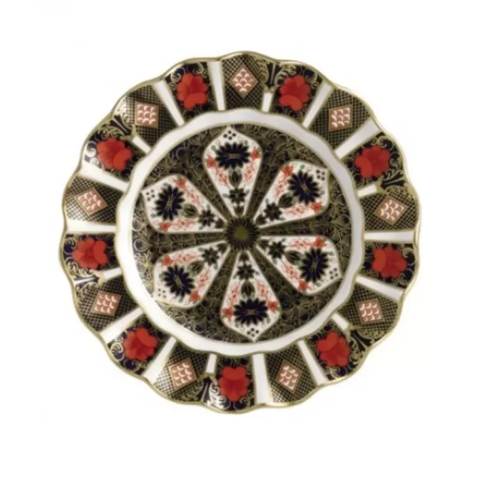 Old Imari Fluted Dessert Plate (22 cm/8.5 in)