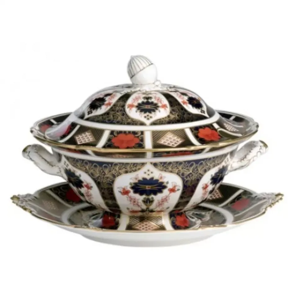 Old Imari Soup Tureen Stand (35 cm/14 in) (Special Order)