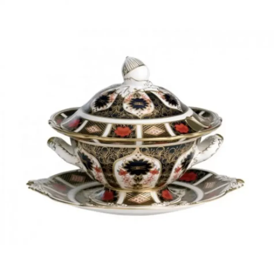 Old Imari Sauce Tureen Stand (22 cm/8.5 in)