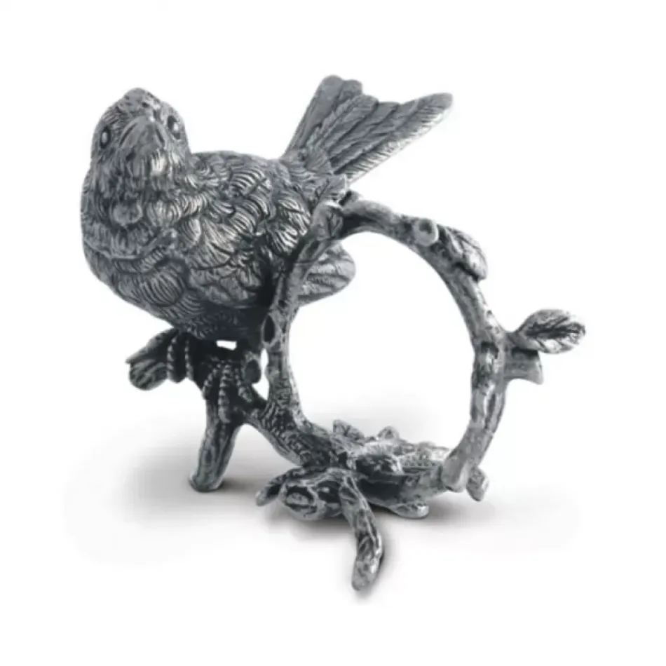 Song Bird Pewter Napkin Ring