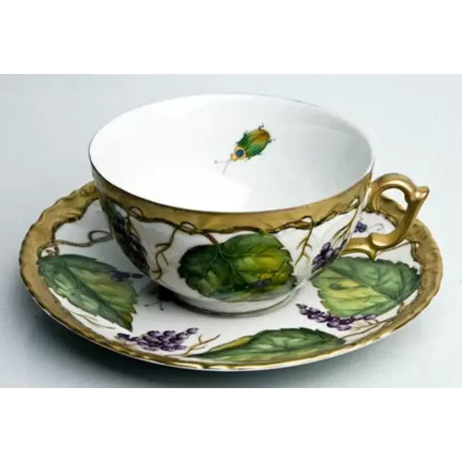 Wildberries Lavender Tea Cup & Saucer 8 oz