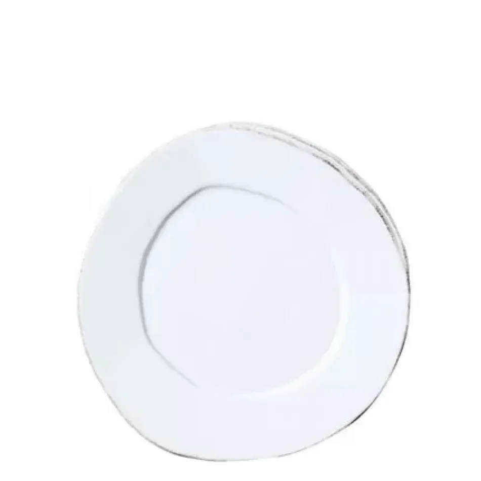 Lastra White Salad Plate 8.75"D