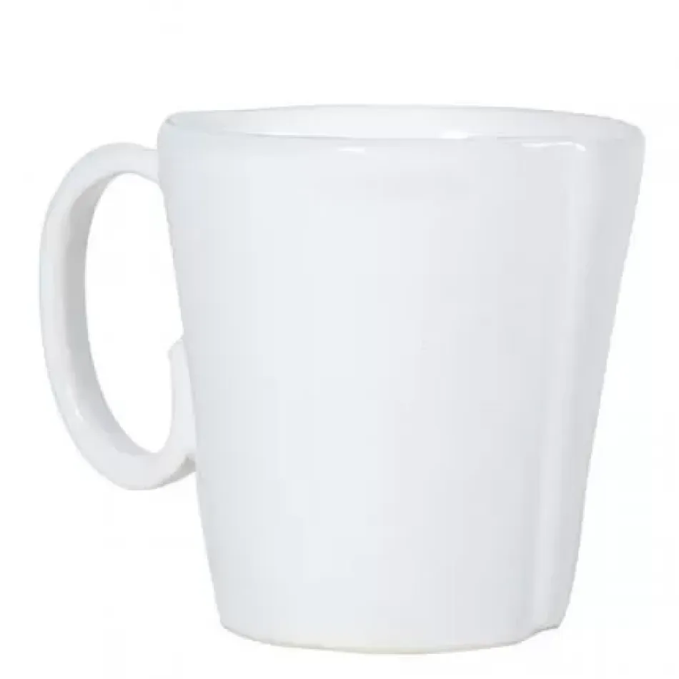 Lastra White Mug 4"H, 12 oz