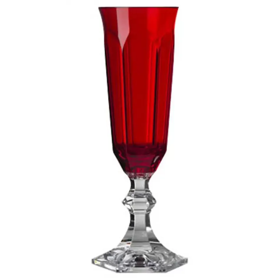 Dolce Vita Flute Red H 8" x Diam 2.5", 4 oz