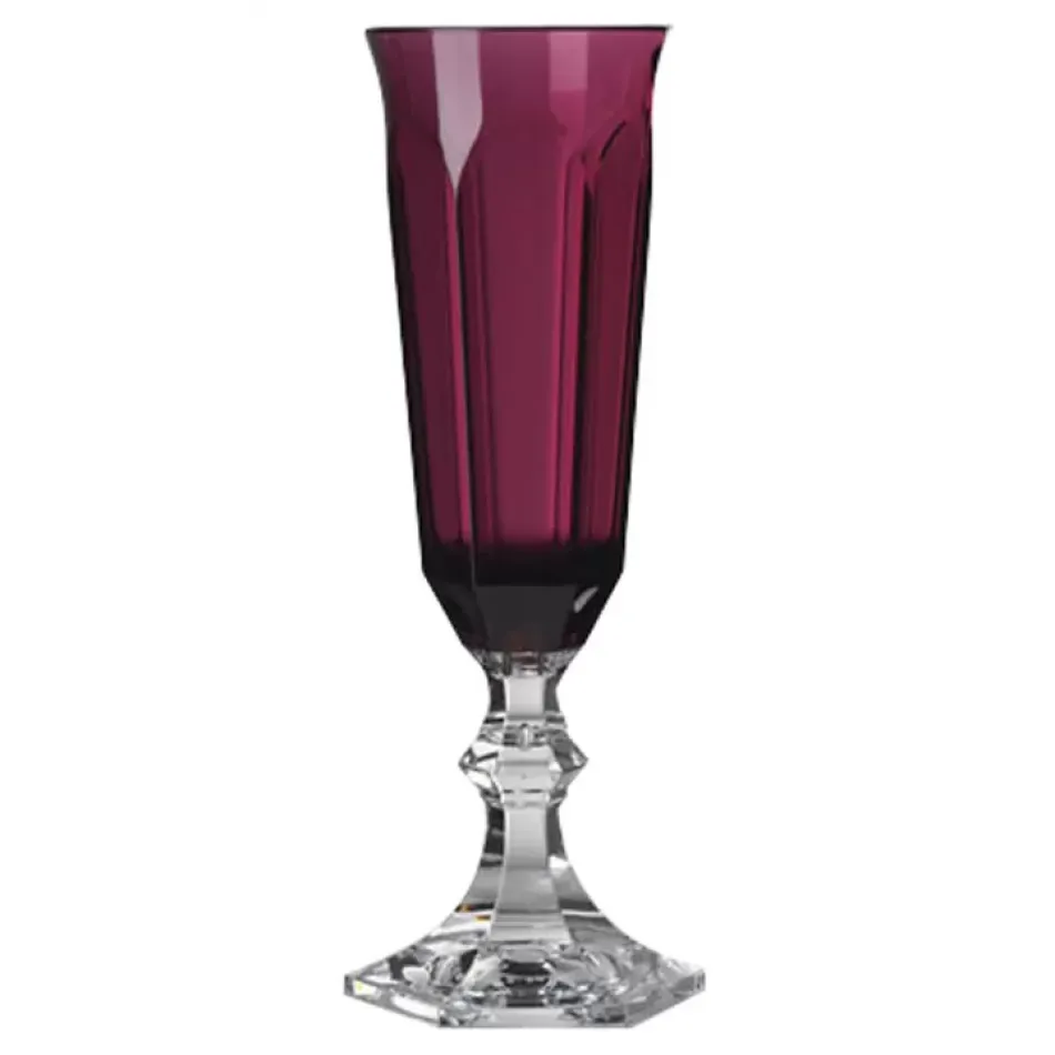 Dolce Vita Flute Ruby H 8" x Diam 2.5", 4 oz