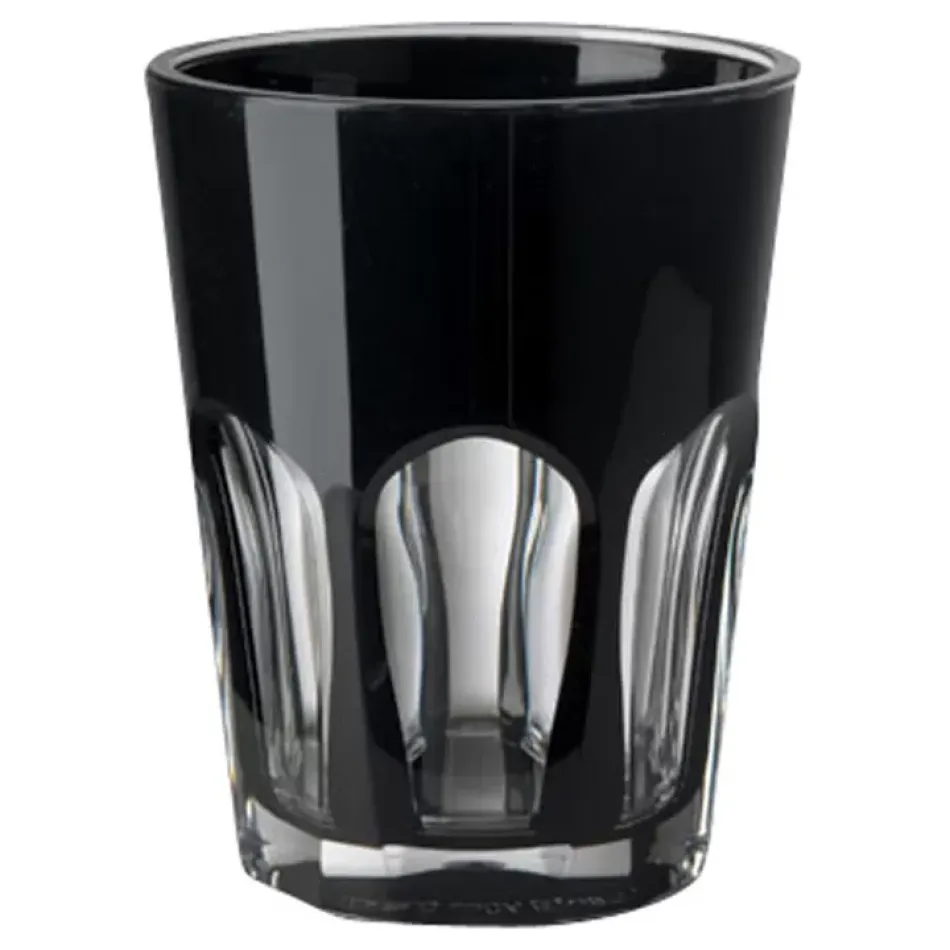 Double Face Tumbler Black H 4" x Diam 3.5", 13 oz