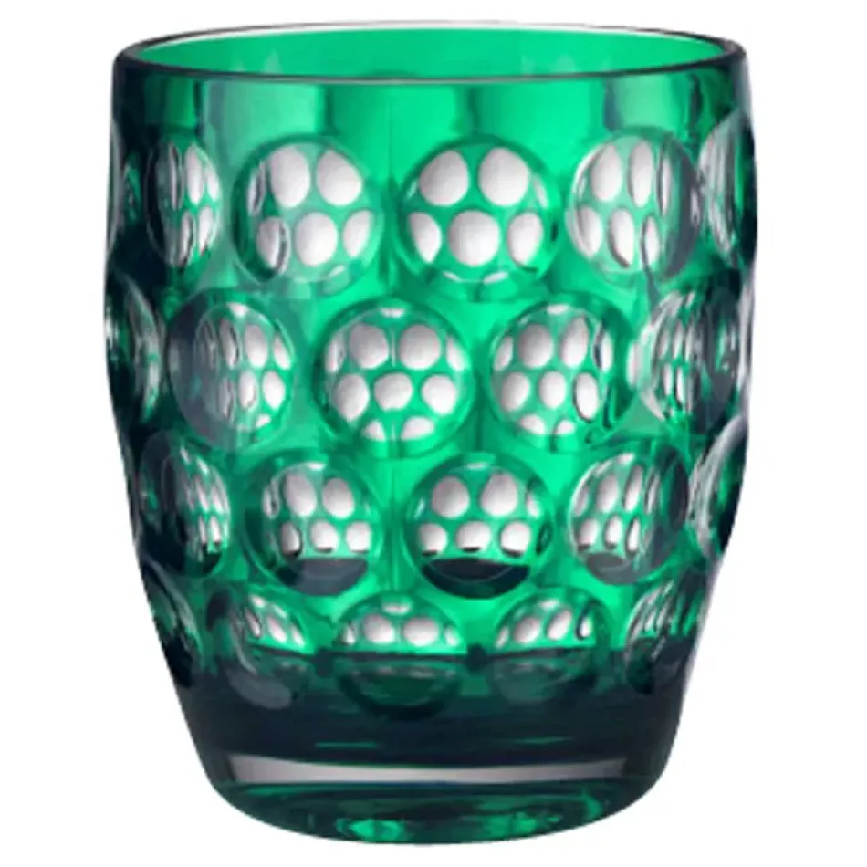 Lente Tumbler Green H 4.25" x Diam 3.5", 15 oz