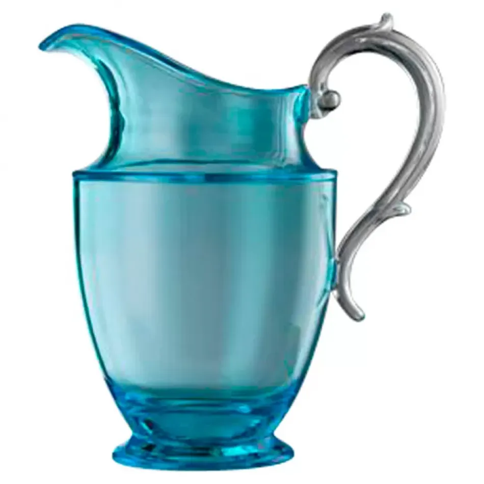 Federica Pitcher Turquoise H 8.5" x Diam 7.5", 40.5 oz