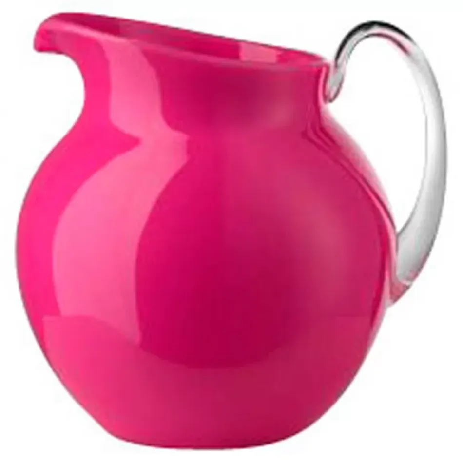 Palla Fluorescent Pitcher Fuchsia H 8.25 x Diam 7.5", 101 oz