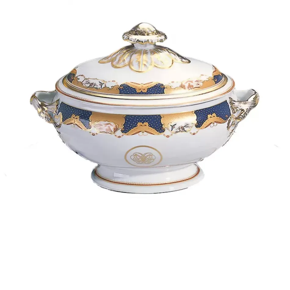 Golden Butterfly Oval Tureen 4qt.