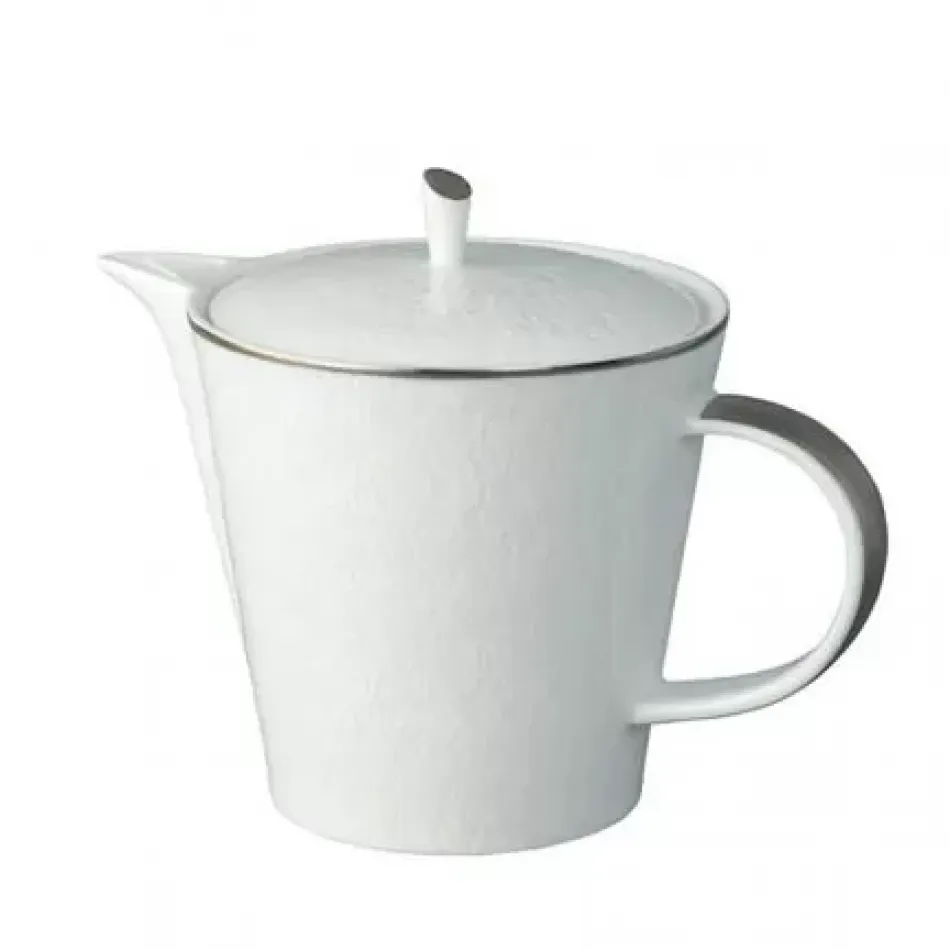 Mineral Filet Platinum Tea/Coffee Pot Diam 5.2 in