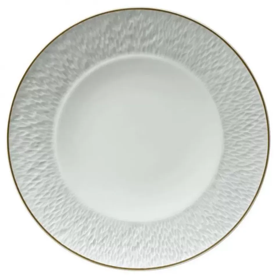 Mineral Filet Or/Gold Dessert Coupe Plate Flat Diam 8.7 in