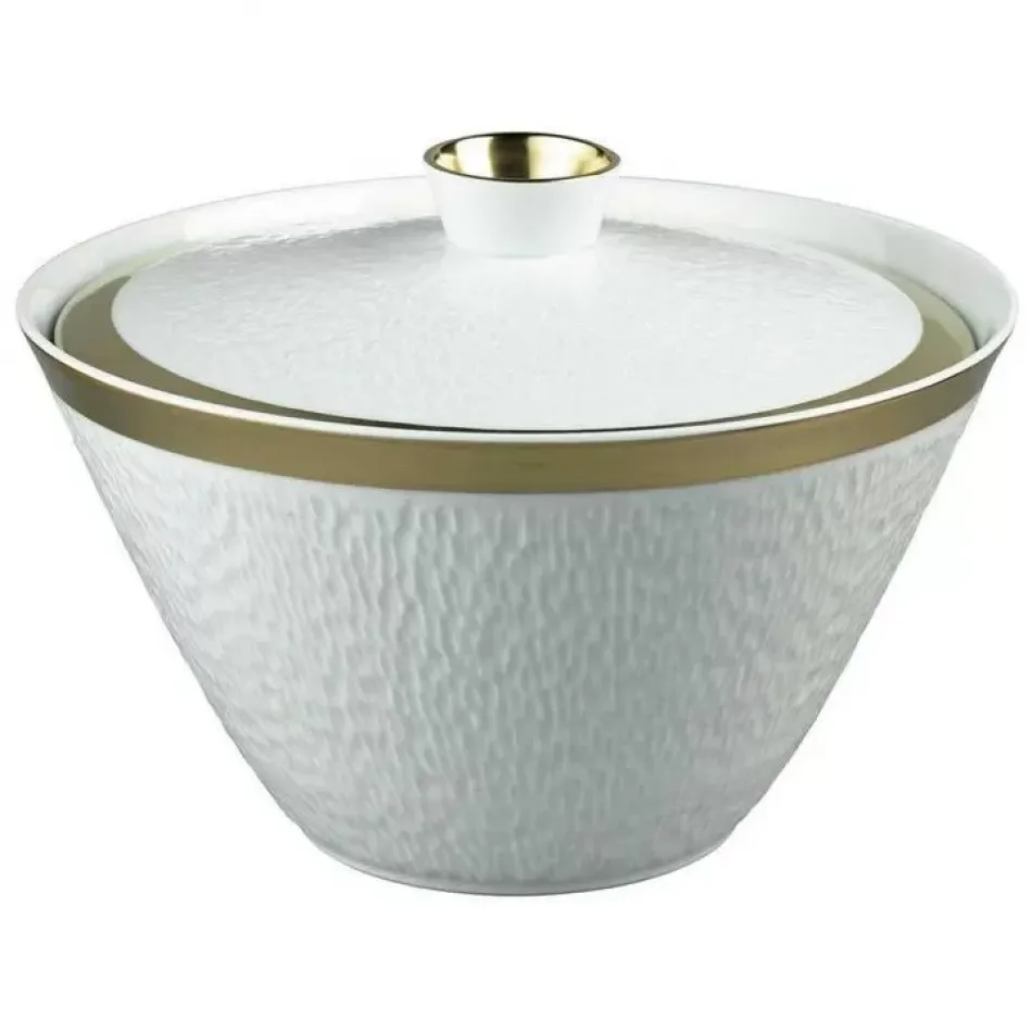 Mineral Filet Or/Gold Soup Tureen Diam 11.0 in