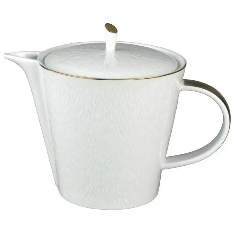 Mineral Filet Or/Gold Tea/Coffee Pot Diam 5.2 in