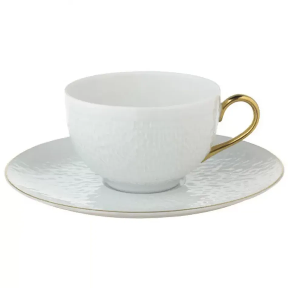 Mineral Filet Or/Gold Tea Saucer Extra Diam 6.9 in