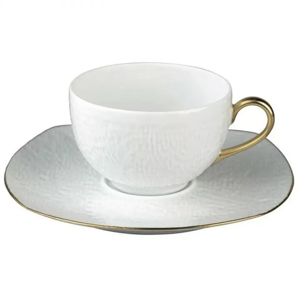 Mineral Filet Or/Gold Tea Cup Extra Diam 3.7 in