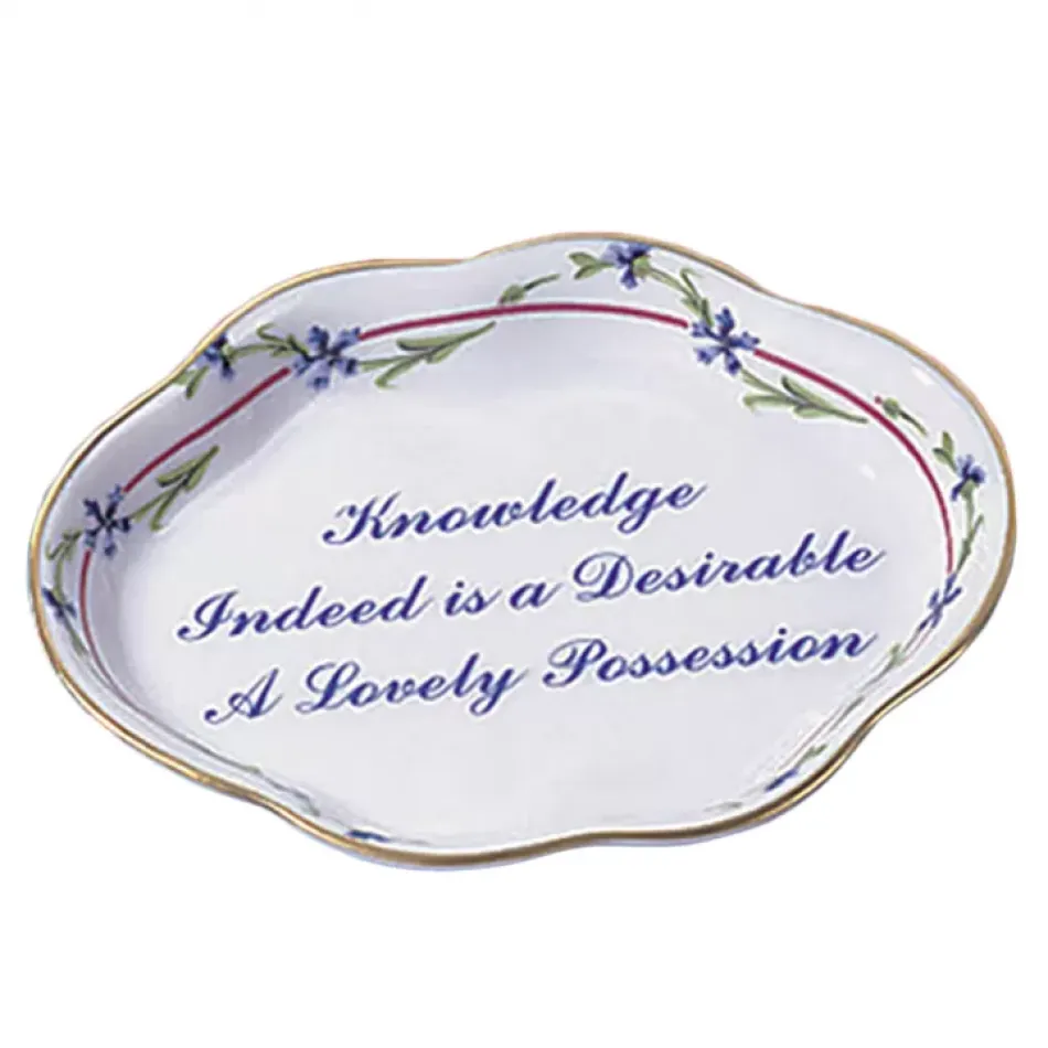 Knowledge is Desirable.. Ring Tray 4.5"