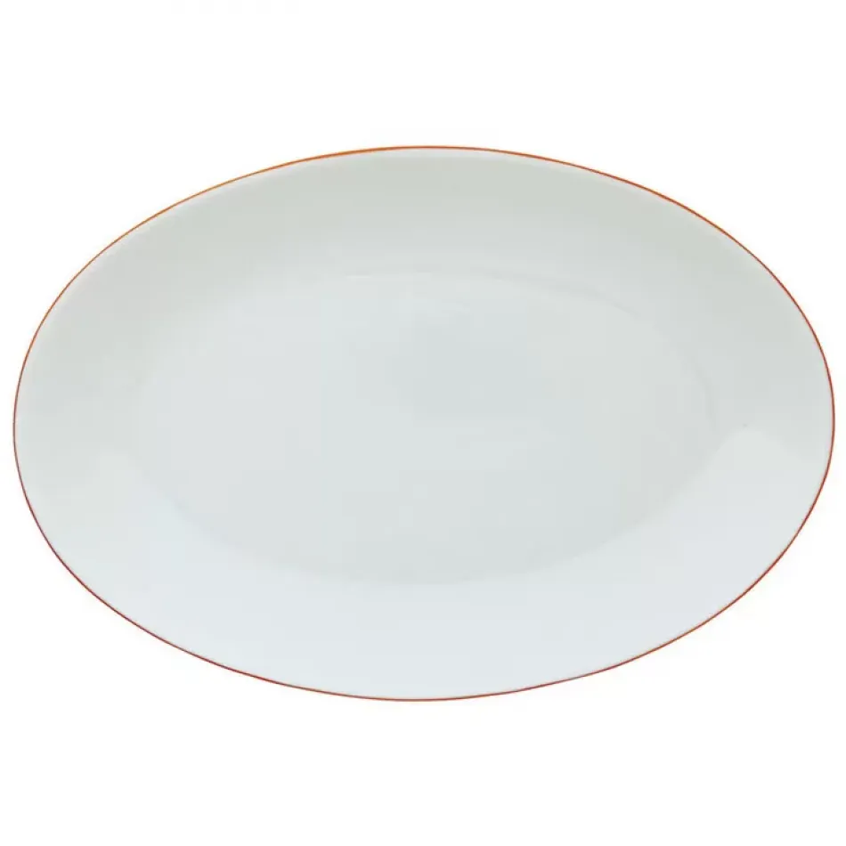 Monceau Orange Abricot Oval Dish/Platter Small 30 in X 20 in