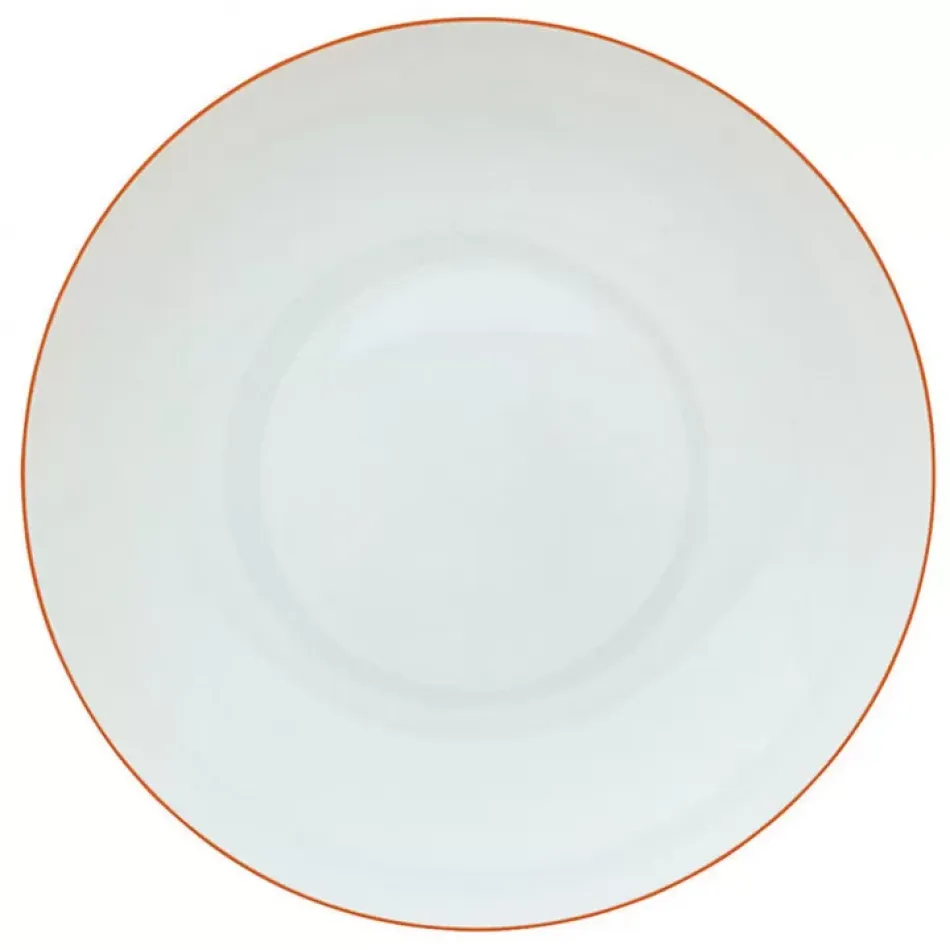 Monceau Orange Abricot Rim Soup Plate Diam 8.7 in