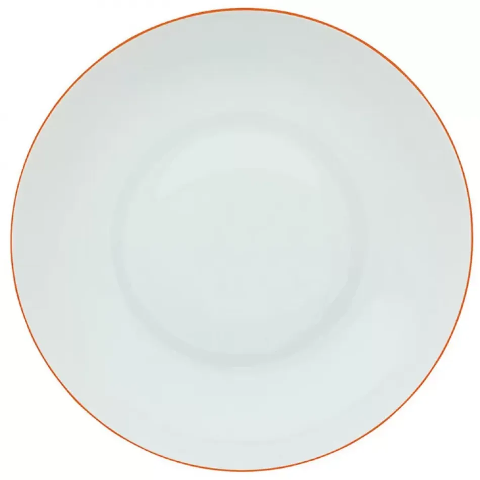 Monceau Orange Abricot Coupe Plate Deep Diam 10.6 in