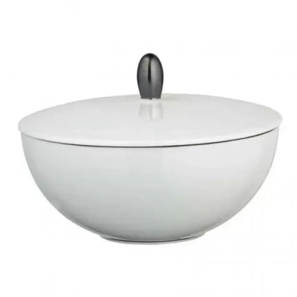 Monceau Platinum Sugar Bowl Diam 4.6 in