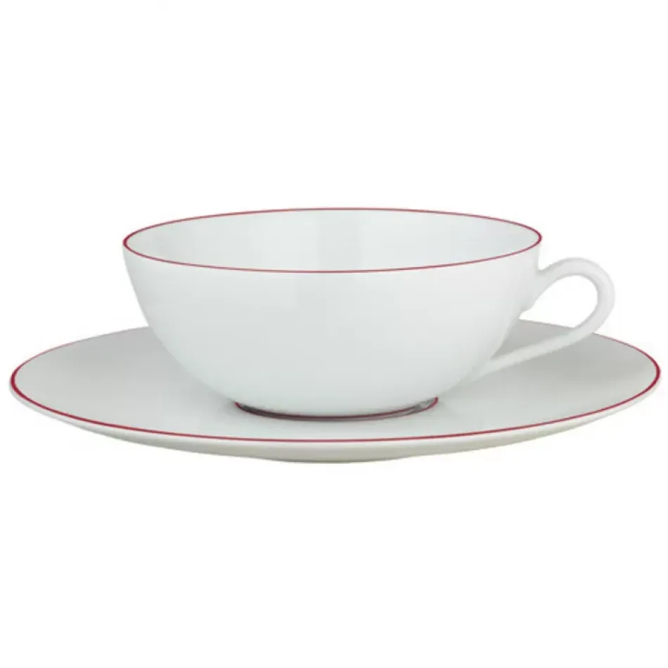 Monceau Red (Red) Tea Saucer Extra Diam 6.9 in