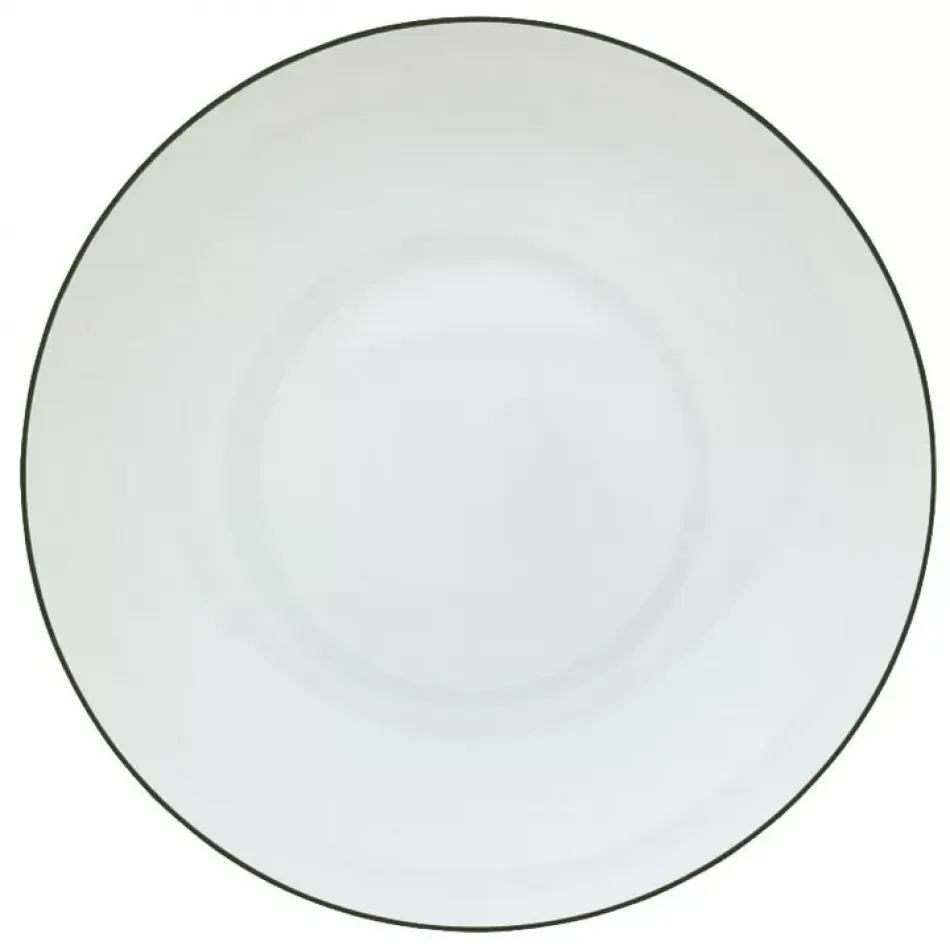 Monceau Empire Green Rim Soup Plate Round 8.7 in.