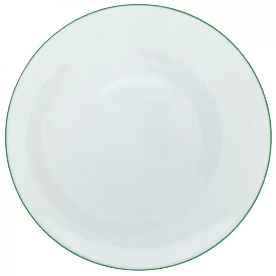 Monceau Jade Green Rim Soup Plate Round 8.7 in.