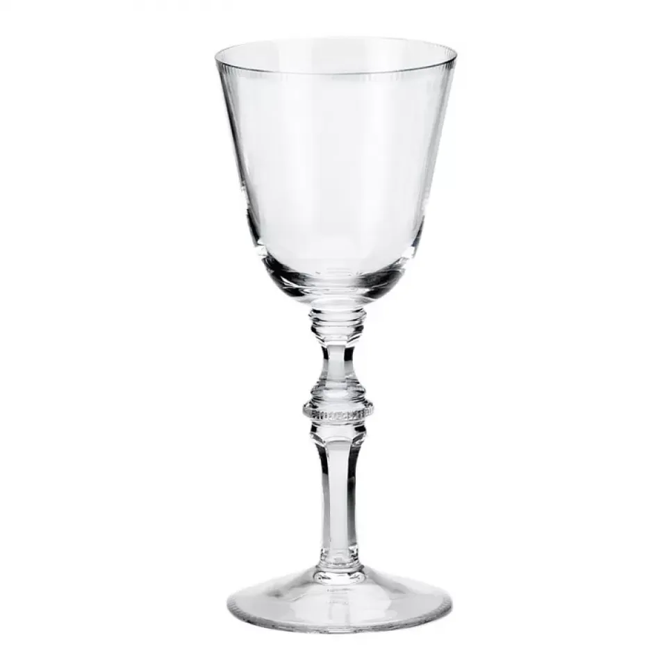 Mozart Goblet White Wine Clear Lead-Free Crystal, Cut Pearls 170 ml