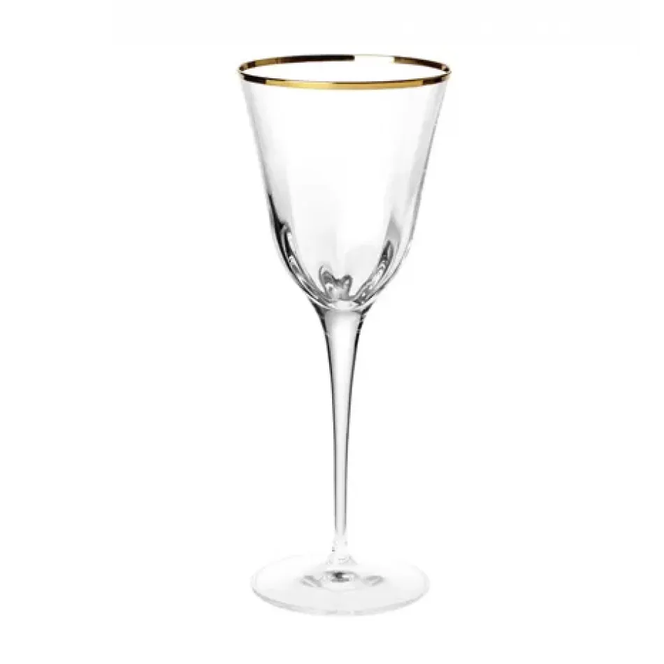 Optical Gold Water Glass 9.5"H, 11 oz