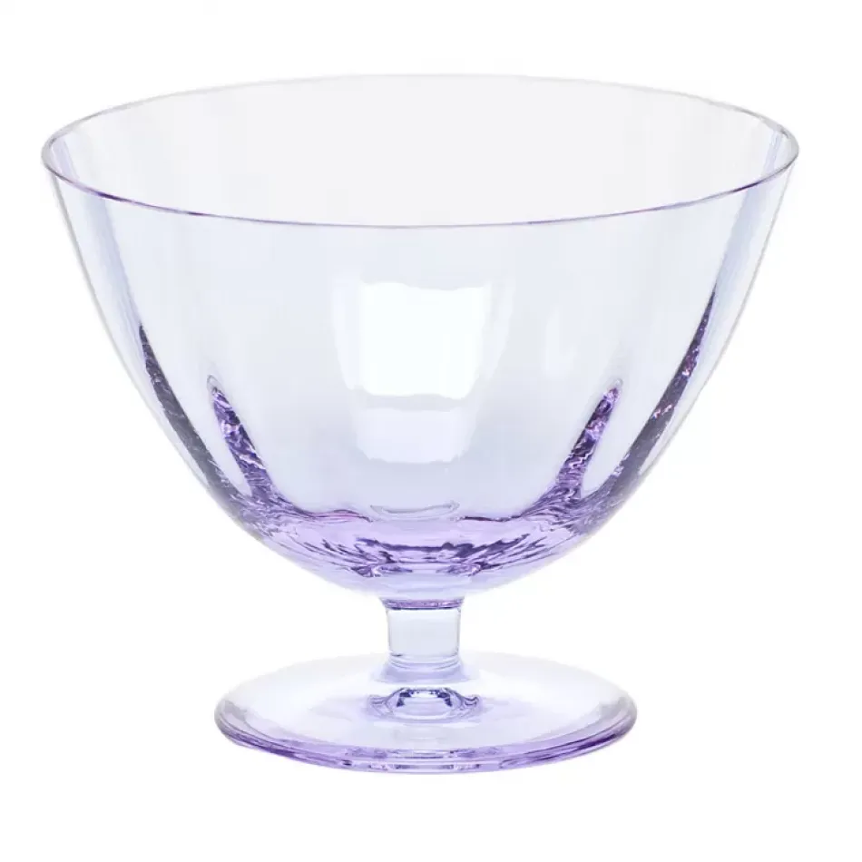 Optic Footed Small Bowl Icecream Alexandrite Lead-Free Crystal, Optic 13 cm